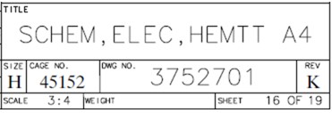 Box on equipment diagram must match in IETM and UTAP